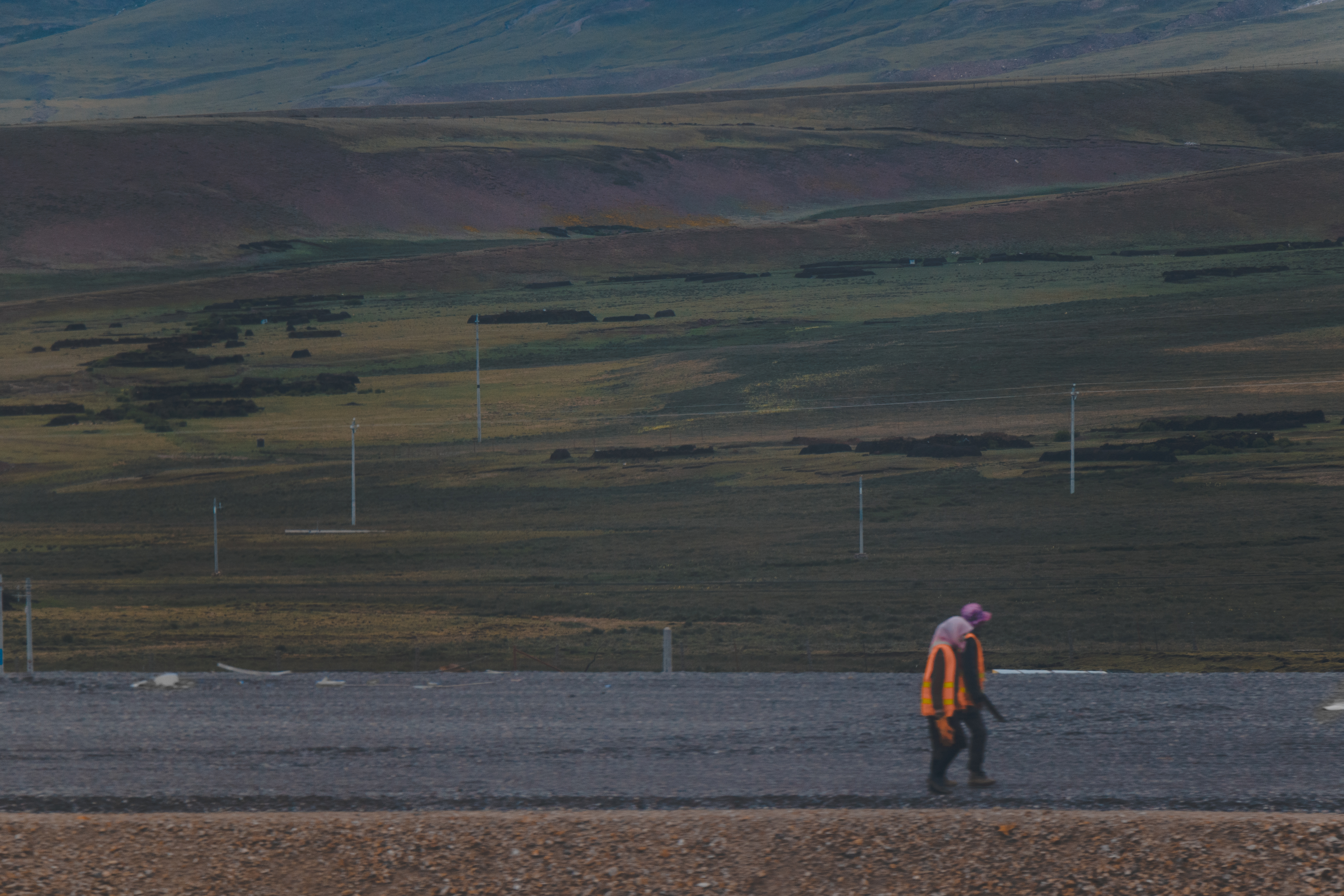 Photograph by Alex — night street from a moving car